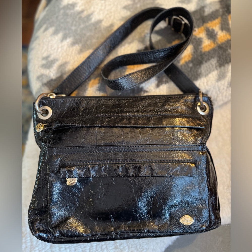 Patent Leather Crossbody Bag - The Trend - Made in Italy - black
